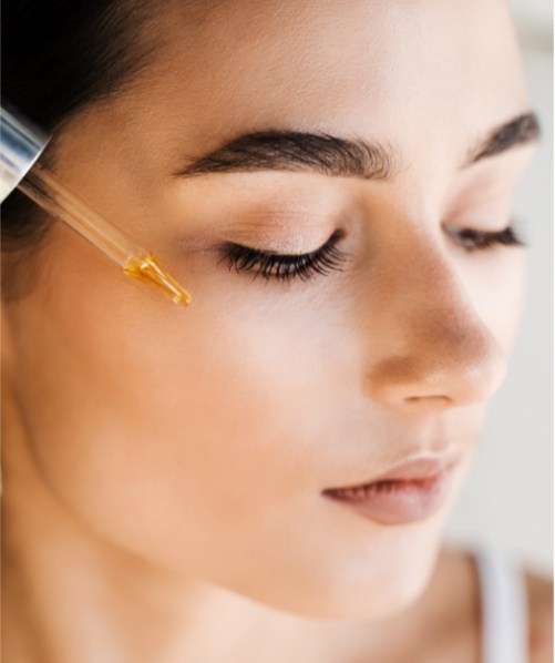 Serums packed with vitamin C or hyaluronic acid are excellent for boosting hydration.