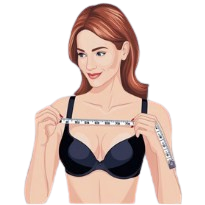 Measure size of bust