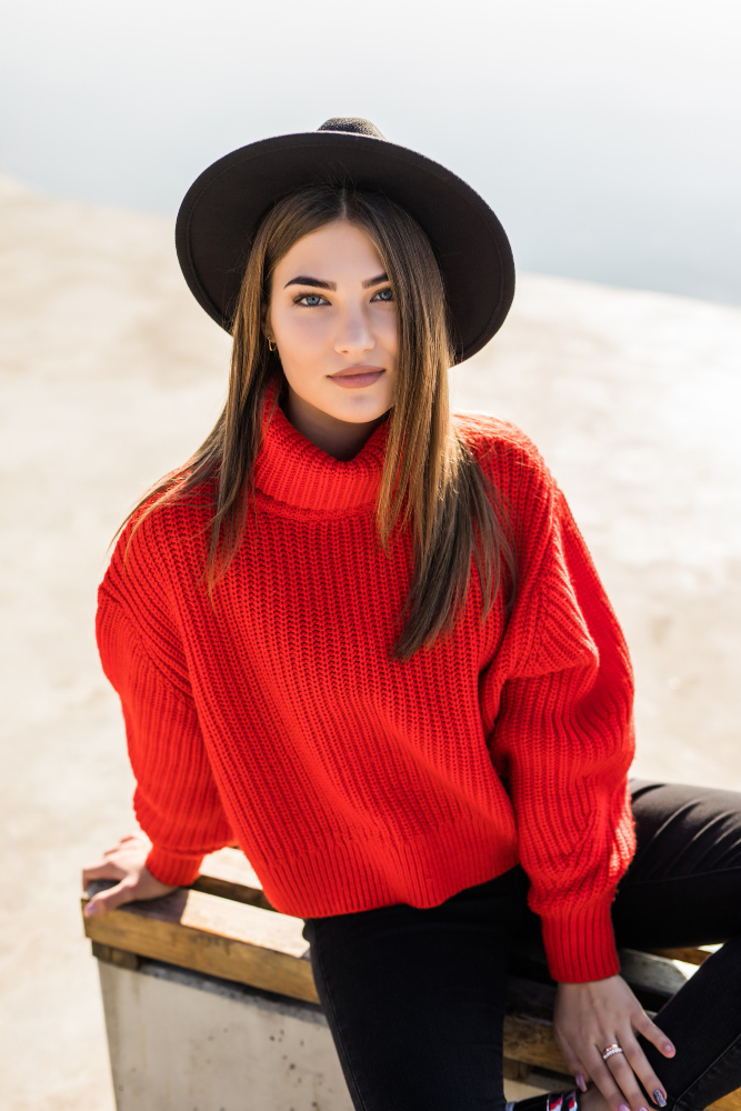 pear-Shaped Body winter outfits– Diverse Model in fur-lined collars jacket Winter Clothing.