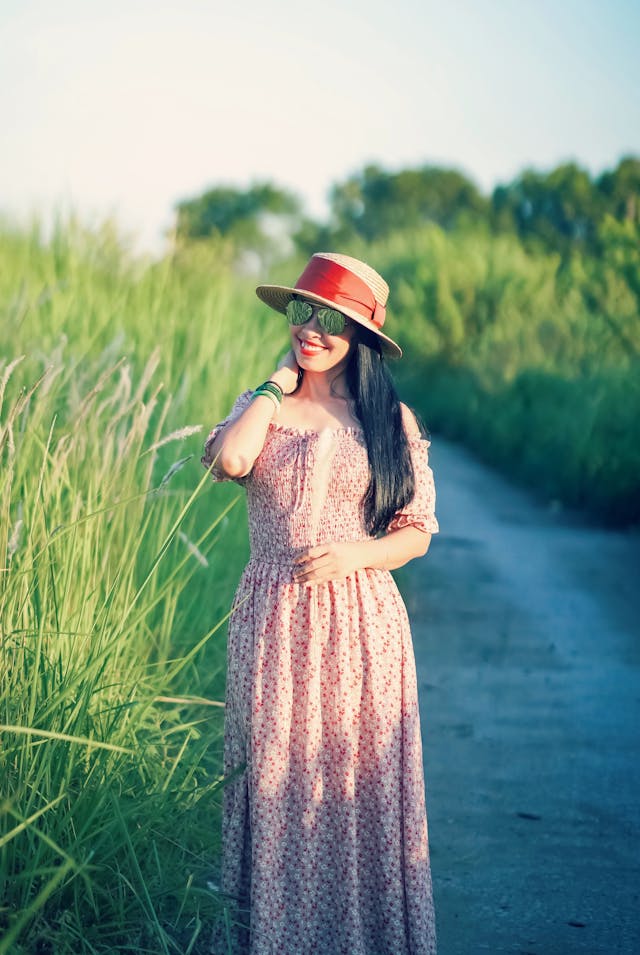 Floral Maxi Dress for a Daytime Date on Valentine Day1