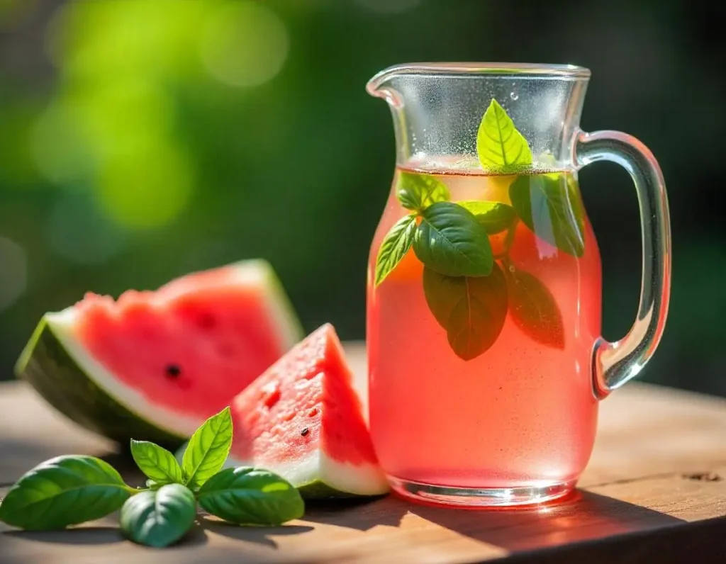 Watermelon & Basil Infused Water