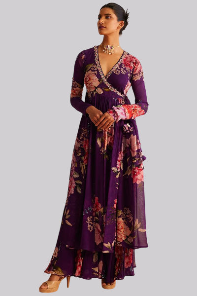 2-Angrakha Kurtis for Hourglass Body shape