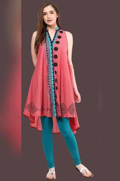 2-TailCut stylish Kurtis for Inverted Triangle Body