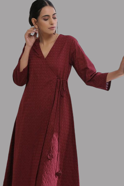 3-Angrakha Kurtis for Hourglass Body shape