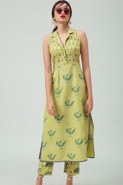 6-Straight-Cut Kurtis for rectangle body shape
