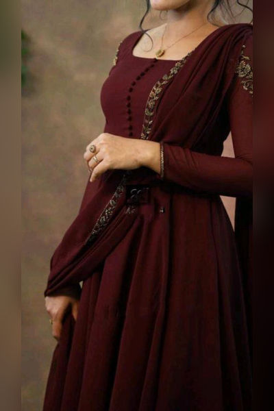 simple bright anarkali