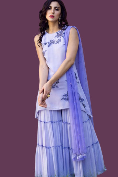 Floral Sharara Set on rakshabandhan