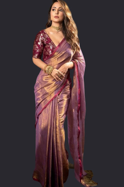 Heena Khan in kanjivaram
