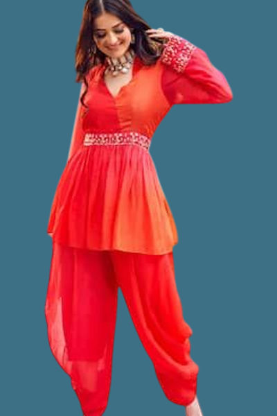 kurta Set with Dhoti Pants