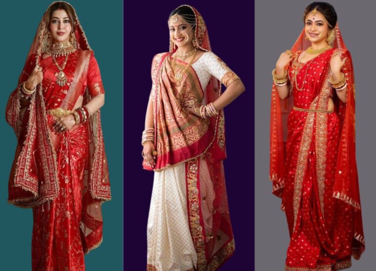 7 Stunning Chunri Drape Styles on Saree to Shine This Hartalika Teej