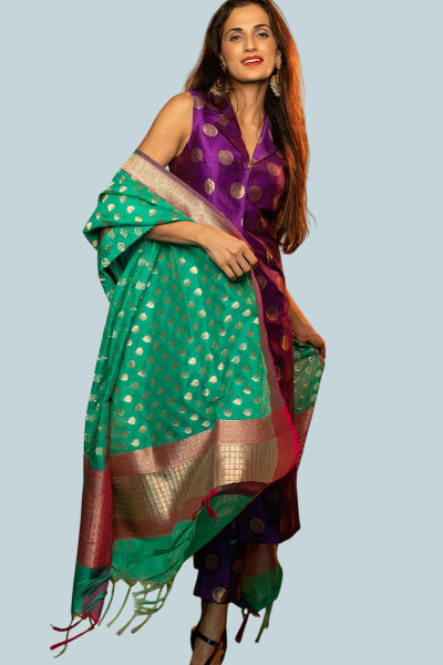 Cotton Suit with Statement Dupatta