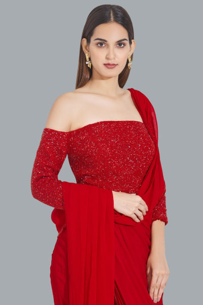 Cold Shoulder Blouse (2)