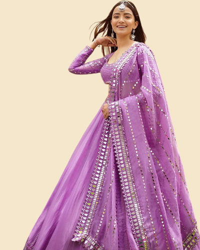 Mirror Work Lehenga