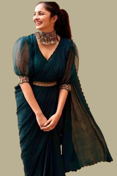 Sheer Sleeve Blouse (1)